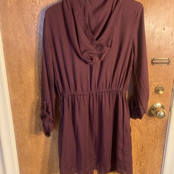 Dex Asymmetrical Zipper Spring/Fall Jacket with Hood - Picture 4 of 5